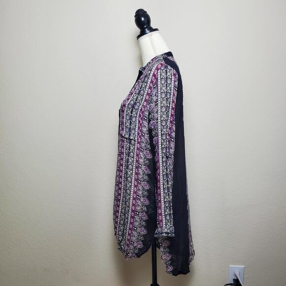 En Creme Boho Peasant Floral Print Dress Small - Picture 4 of 8